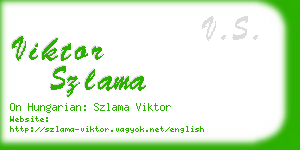 viktor szlama business card